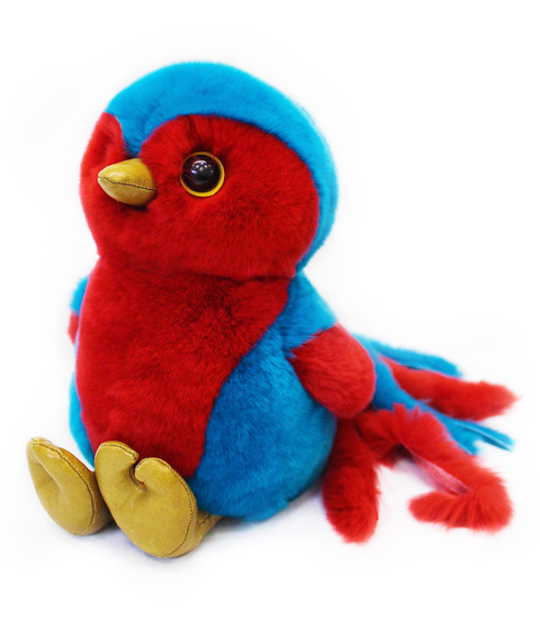 Меховые игрушки, игрушки из меха, игрушки из натурального меха, Птица счастья «Сирин»