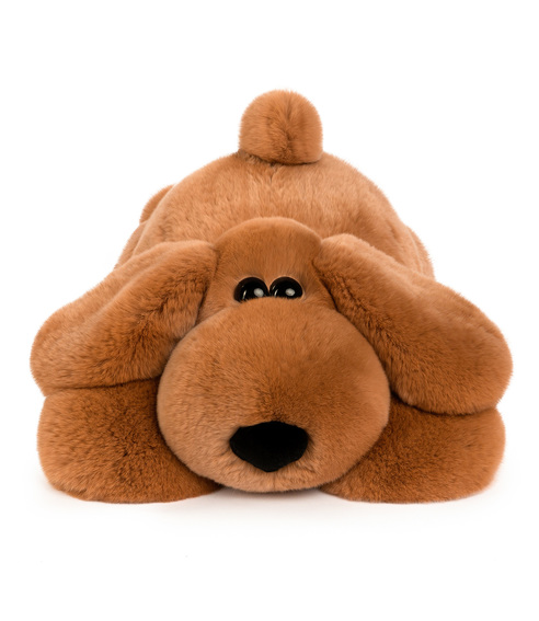 Меховые игрушки, игрушки из меха, игрушки из натурального меха, Собачка-подушка «Бартем»